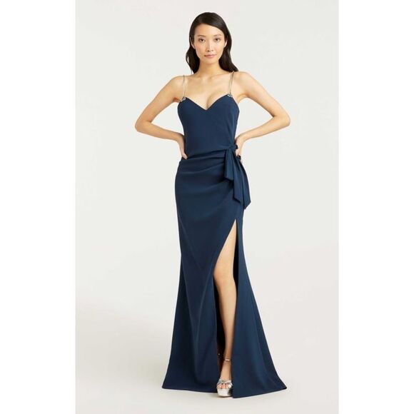 Cinq à Sept Emmie Crystal-Strap Gown - Picture 1 of 9